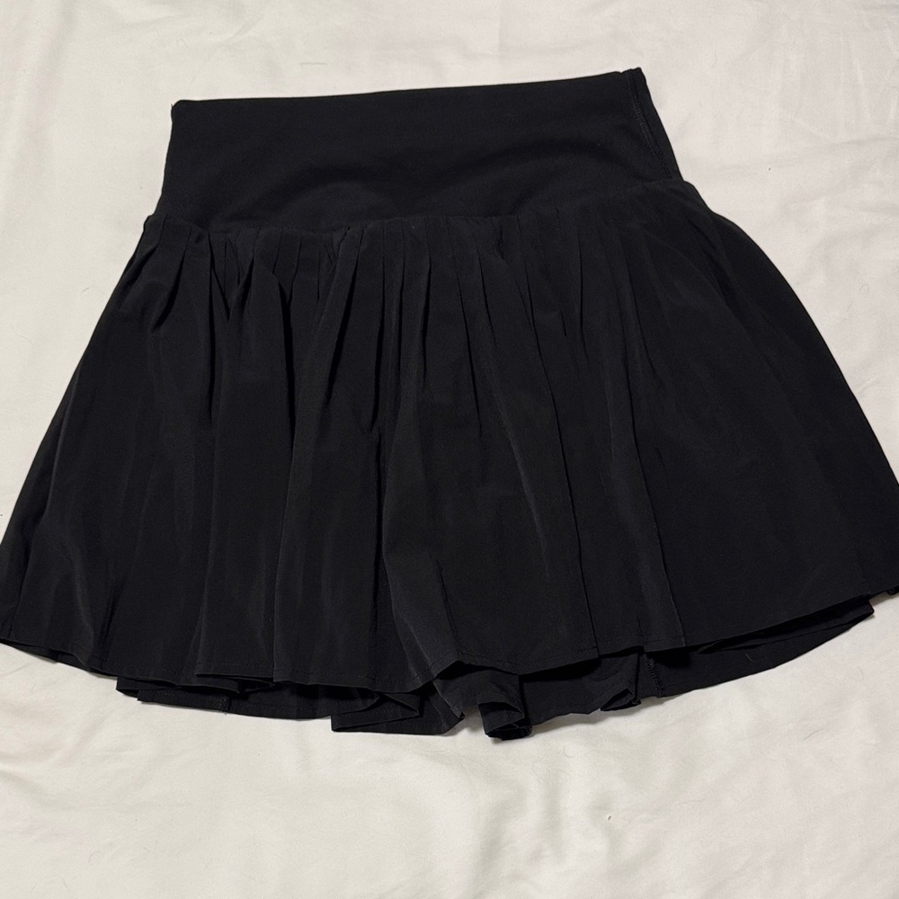 Black Pleated Tennis Skirt